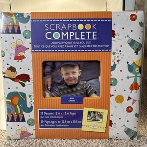 Kids Gamins‎  12x12 Scrapbook Complete 20 Designed Pages Animals